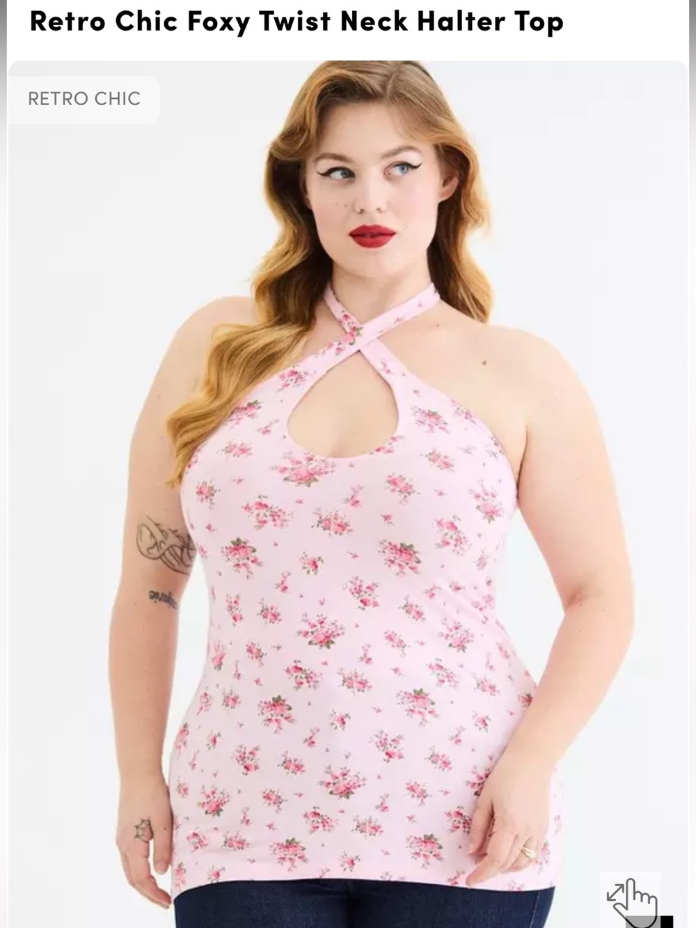 Retro Chic By Torrid Halter Tank Top